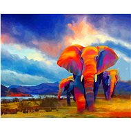Gaira Elephants M1362 - Painting by Numbers