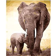 Gaira Elephants M1439 - Painting by Numbers