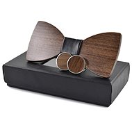 Gaira Wooden cufflinks with butterfly 709041 - Cufflinks