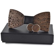 Gaira Wooden cufflinks with butterfly 709052 - Cufflinks