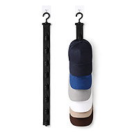Gaira Cap and Hat Holder 70855 Black - Hanging closet organiser