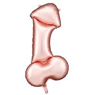 Partydeco Foil balloon Penis bachelorette party, rosegold, 70 cm - Balloons
