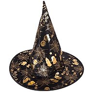 Verk Children's Halloween Witch Hat Black and Gold - Wide-Brimmed Hat