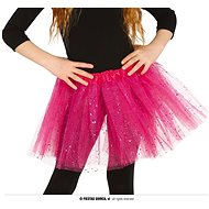 Guirca Pink tutu tulle skirt with sequins 30 cm - Costume Accessory