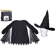 Wiky Carnival Set - Witch (dress, hat) black - Costume