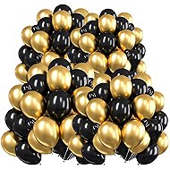 Foxter 2794 Black and gold garland of 102 balloons - Garland