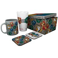 Harry Potter: Hogwarts Houses - glass, mug and coasters - Gift Set