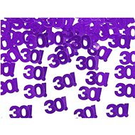 PARTYDECO Birthday confetti "30" LET -15 g purple - Confetti