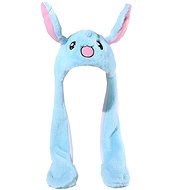 Excellent Plush hat with movable ears - Blue Rabbit - Party Hats