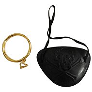ARPEX eye patch and pirate earrings 2 pcs - Costume Accessory