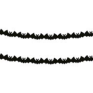 PARTYDECO Garland Bats 600 cm, black, Halloween - Garland
