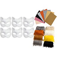 Maaleo 26570 Set of creative cat masks with accessories 6 pcs - Carnival Mask