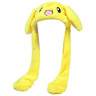 Excellent Plush hat with movable ears - Yellow Rabbit - Party Hats