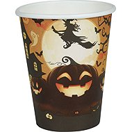 Guirca Paper cups pumpkin - witch - Halloween 12 pcs, 240 ml - Party Accessories
