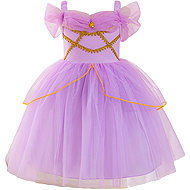 Princess Fairy tale dress with embroidery purple size 110 - Princess - Costume