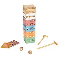 eliNeli Jenga Wooden Tower - Animals - Wooden Blocks
