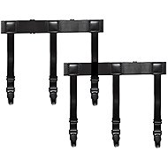 Ruhhy 27226 Invisible men's suspenders against shirt untucking 2 pcs, black - Costume Accessory