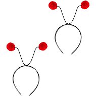 Rappa Ladybug headband with antennae for children, 2 pcs - Headband