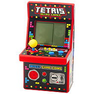 LEAN Toys 23492 Mini retro tetris automat 49 her, 1676 úrovní, červený - Game Console