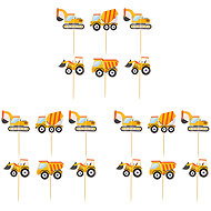 GoDan Cake Punches - construction - construction site - cars - 18 pcs - Cake Decoration