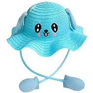 Excellent Summer hat with movable ears - Blue frilly - Party Hats