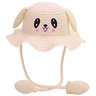 Excellent Summer hat with movable ears - Beige frilled - Party Hats
