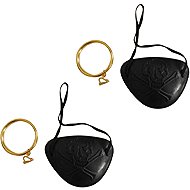 Arpex Eye patch and earrings, pirate - 4 pcs - Costume Accessory
