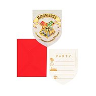 GoDan Harry Potter Witchcraft and Wizardry Invitations with Envelopes - 6 pcs - Party Accessories