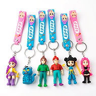 Demon Hunters K-Pop Huntrix - sada dětských klíčenek 6 ks - Keychain