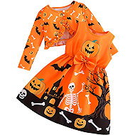 Excellent Halloweenské šaty s bolerkem vel. 110 - Costume