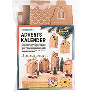FOLIA Sada na výrobu adventního kalendáře DOMKY - Advent Calendar