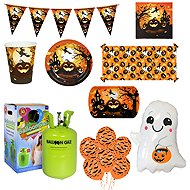 KINGOFBAL MEGA Halloween party kit Pumpkin and witch 56-pack - Helium Balloons