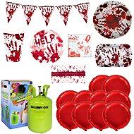 KINGOFBAL Halloween party Bloody Handprints set 64pcs - Helium Balloons