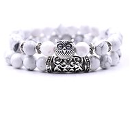 Gaira Bracelet Owl 3349 White Jasper - Bracelet