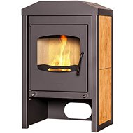 HS FLAMINGO VEGA walnut - Wood Stove