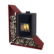 HS FLAMINGO DELUXE KAMPA Left, Red - Wood Stove