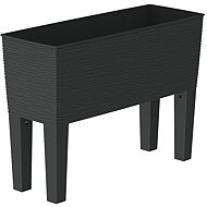 Gardino Chest FINESA 60 × 30 cm, 57 cm high, with legs, anthracite - Flower Box
