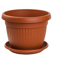 Gardino Mediteran 45 cm diameter with saucer, terracotta - Flower Pot