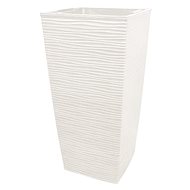 GARDINO Flowerpot FINESA 25 × 25 cm, 46,5 cm high, white - Flower Pot
