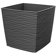 GARDINO Flowerpot FINESA 30 × 30 cm, 29 cm high, anthracite - Flower Pot