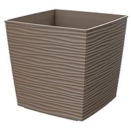 GARDINO Flowerpot FINESA 30 × 30 cm, 29 cm high, mocca - Flower Pot