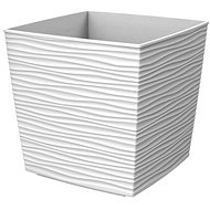 GARDINO Flowerpot FINESA 20 × 20 cm, 17,3 cm high, white - Flower Pot