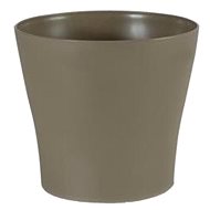 GARDINO Flowerpot LIEGI diameter 22 cm, mocca - Flower Pot