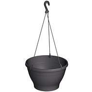 GARDINO Hanging flowerpot ESPRIT diameter 26 cm, height 16,5 cm, anthracite - Flower Pot