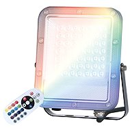 Garsaco Premium RGB LED spotlight 30 W, remote control, 15 colours + white, 4 effects, dimming - LED Reflector