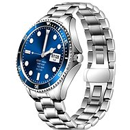 Garett Men 4S silver-blue steel - Smart Watch