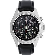 Garett Men Style silver black, leather - Smart Watch