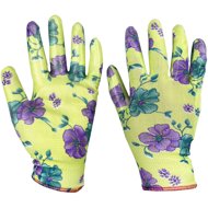 Garvia Gardening gloves Nitrile flowers green size 9 - Work Gloves