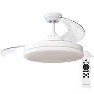Garsaco Ceiling fan with light Tungati 107 cm 61 W, 1521 lm, CCT, DO, white - Fan