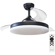 Garsaco Ceiling fan with light Tungati 107 cm 61 W, 1521 lm, CCT, DO, black - Fan